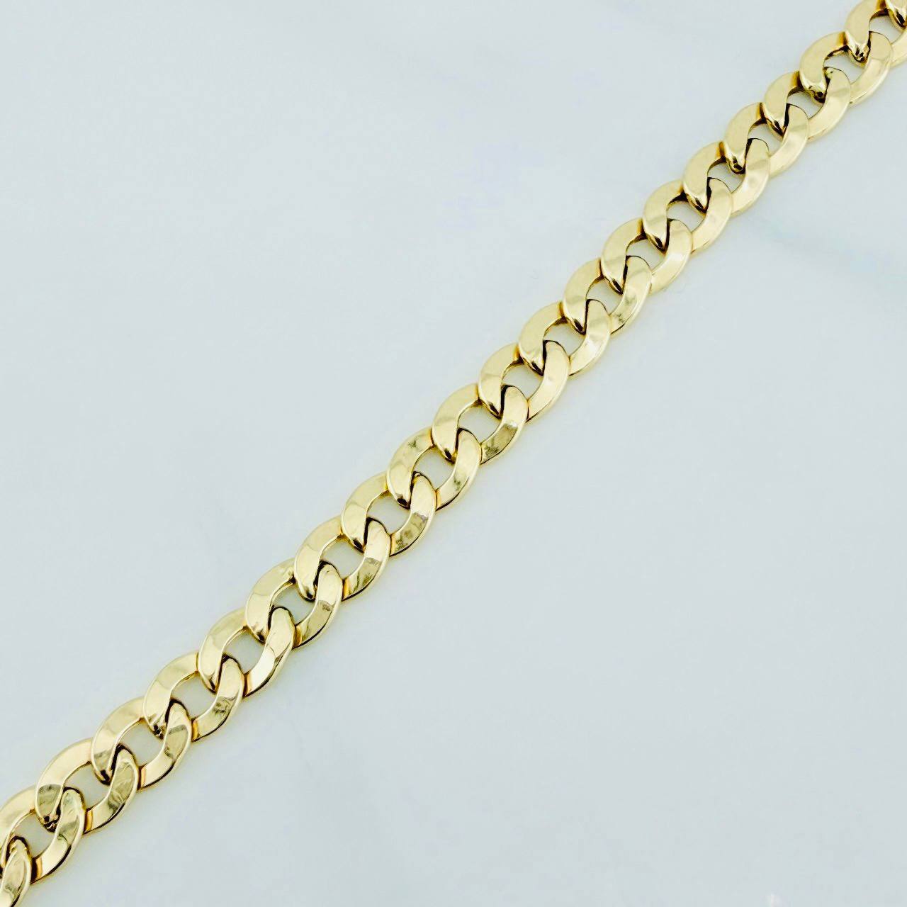 Pulso Cubano 4 g / 8 in / 4.6 mm Oro Amarillo 18K