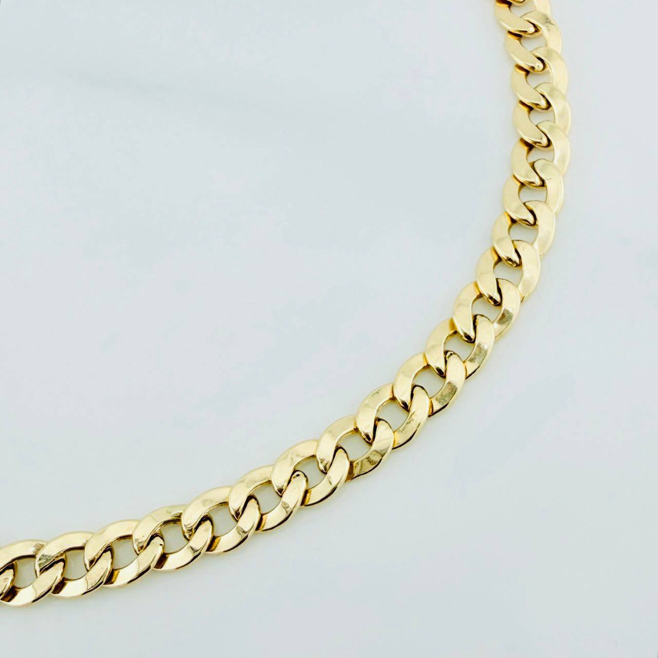 Pulso Cubano 4 g / 8 in / 4.6 mm Oro Amarillo 18K