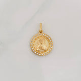 Dije Medalla San Benito 2.65g / 1 in Oro Amarillo 18K