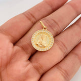 Dije Medalla San Benito 2.65g / 1 in Oro Amarillo 18K