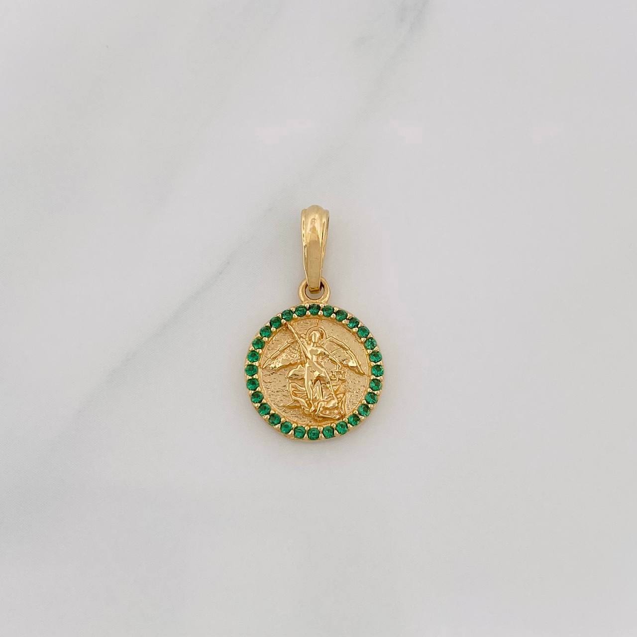 Dije San Miguel Arcángel 1.5g / 3/4 in Oro Amarillo 18K