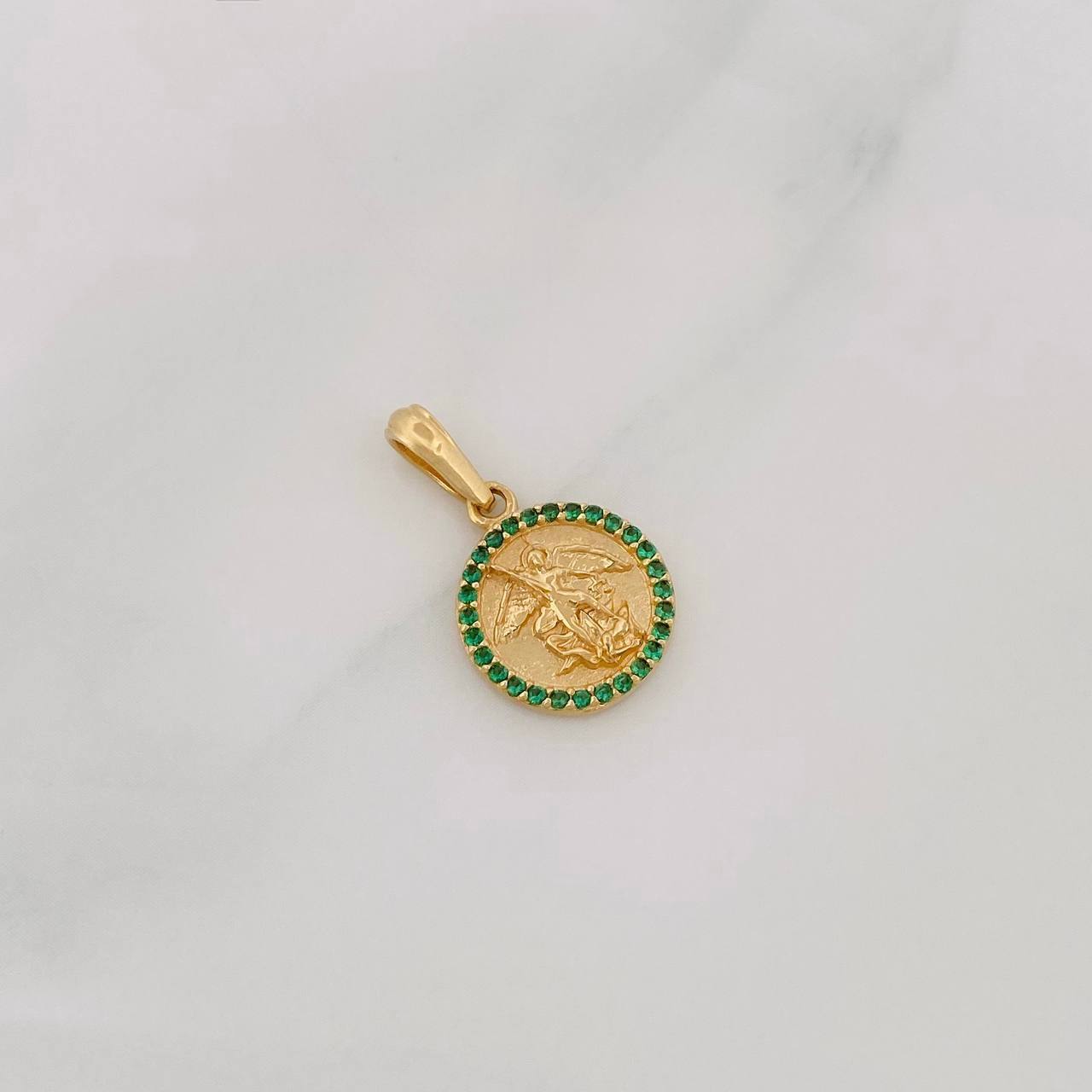 Dije San Miguel Arcángel 1.5g / 3/4 in Oro Amarillo 18K