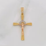 Dije Cruz Cristo 4.4g / 2 in Tres Oros 18K