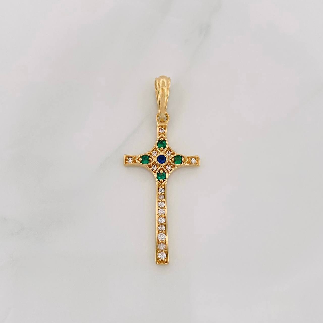 Dije Cruz 2.95g / 1 3/4 in Oro Amarillo 18K