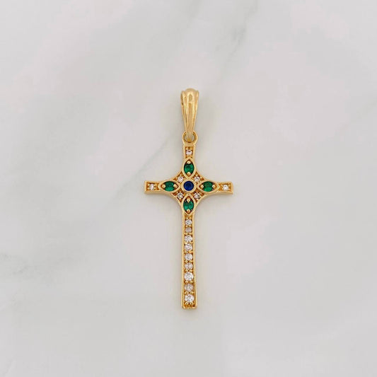 Dije Cruz 2.95g / 1 3/4 in Oro Amarillo 18K