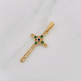 Dije Cruz 2.95g / 1 3/4 in Oro Amarillo 18K