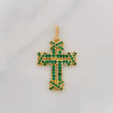 Dije Cruz 2.35g / 1 1/4 in Oro Amarillo 18K