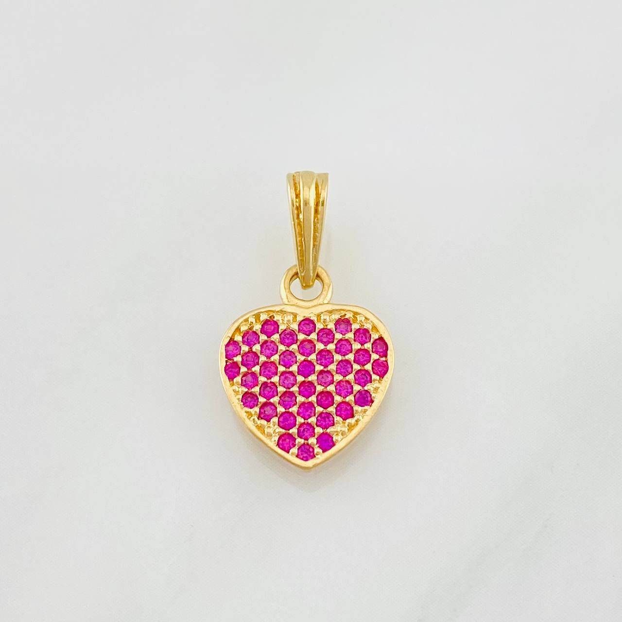 Pendant Heart 1.1g / 3/4 in Yellow Gold 18K