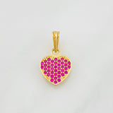 Pendant Heart 1.1g / 3/4 in Yellow Gold 18K