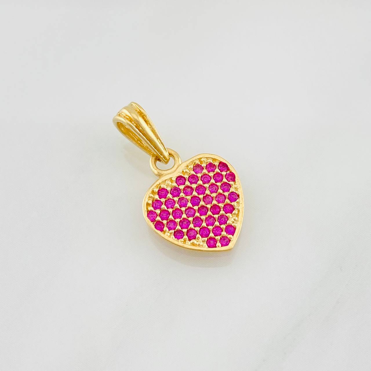 Pendant Heart 1.1g / 3/4 in Yellow Gold 18K