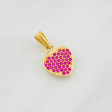 Pendant Heart 1.1g / 3/4 in Yellow Gold 18K