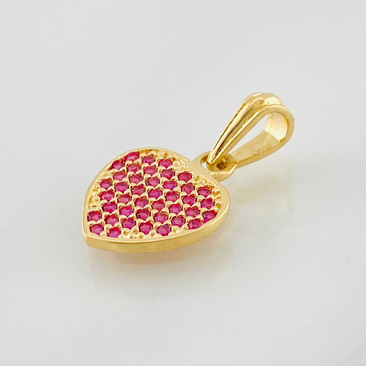 Pendant Heart 1.1g / 3/4 in Yellow Gold 18K