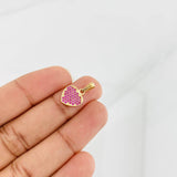 Pendant Heart 1.1g / 3/4 in Yellow Gold 18K
