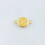 Herraje Letra E 0.4gr / 1/2 in / Oro Amarillo 18K *