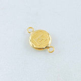 Herraje Letra E 0.4gr / 1/2 in / Oro Amarillo 18K *