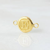 Herraje Letra E 0.4gr / 1/2 in / Oro Amarillo 18K *
