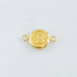 Herraje Letra D 0.35gr / 1/2 in / Oro Amarillo 18K