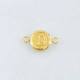 Herraje Letra D 0.35gr / 1/2 in / Oro Amarillo 18K
