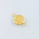 Herraje Letra D 0.35gr / 1/2 in / Oro Amarillo 18K