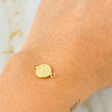 Herraje Letra D 0.4gr / 1/2 in / Oro Amarillo 18K