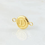 Herraje Letra D 0.4gr / 1/2 in / Oro Amarillo 18K