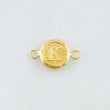 Herraje Letra K 0.4gr / 1/2 in / Oro Amarillo 18K ©