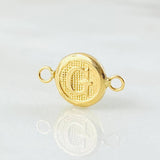 Herraje Letra G 0.4gr / 1/2 in / Oro Amarillo 18K *