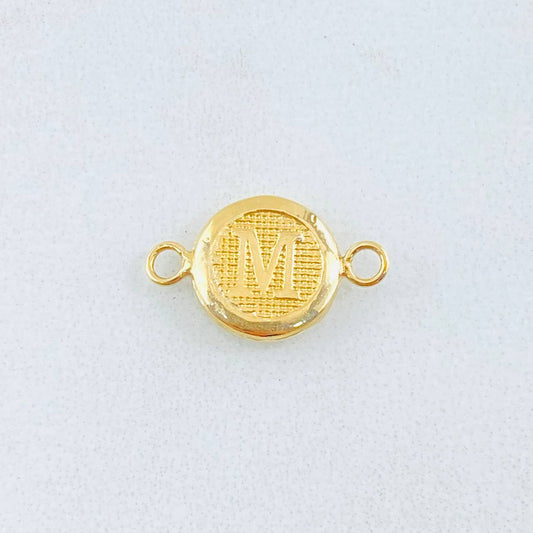 Herraje Letra M 0.45 g / 1/2 in Oro Amarillo 18K