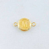 Herraje Letra M 0.4gr / 1/2 in / Oro Amarillo 18K