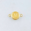 Herraje Letra M 0.45gr / 1/2 in / Oro Amarillo 18K ©