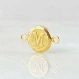 Herraje Letra M 0.4gr / 1/2 in / Oro Amarillo 18K
