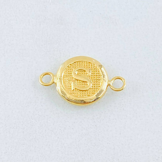 Herraje Letra S 0.4gr / 1/2 in / Oro Amarillo 18K