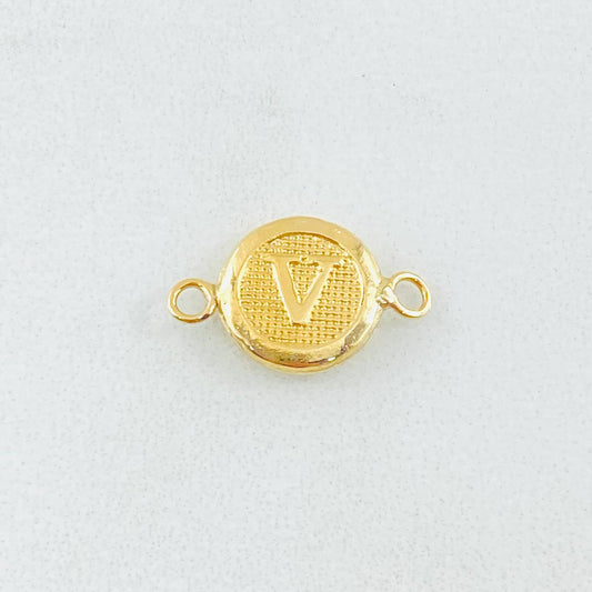 Herraje Letra V 0.35gr / 1/2 in / Oro Amarillo 18K ©