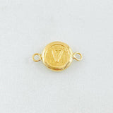 Herraje Letra V 0.4gr / 1/2 in / Oro Amarillo 18K