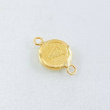 Herraje Letra V 0.4gr / 1/2 in / Oro Amarillo 18K *