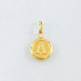 Pendant Letter Circle A 0.45 g / 3/4 in Yellow Gold 18K