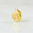 Pendant Letter Circle A 0.45 g / 3/4 in Yellow Gold 18K