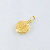Pendant Circle Letter J 0.35 g / 3/4 in Yellow Gold 18K