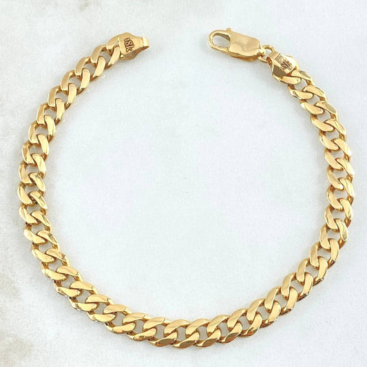Cuban Links Bracelet 10gr / 8.7in / Nac.Esp. 18K Gold