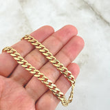 Cadena Cubana 20.8gr / 45cm / 6mm Oro Amarillo 18K