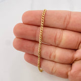 Cuban Links Bracelet 1.15 g / 8 in / 2.3 mm 18K Yellow Gold