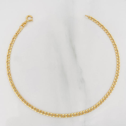 Pulso Cubano 1.15 g / 8 in / 2.3 mm Oro Amarillo 18K