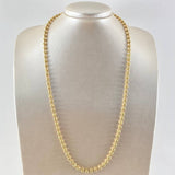 Cadena Militar Diamantada 32.11gr / 60cm / 5mm Oro Amarillo 18K