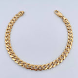 Pulso Cubano 9.4gr / 19.6cm / 5.7mm Oro Amarillo 18K &