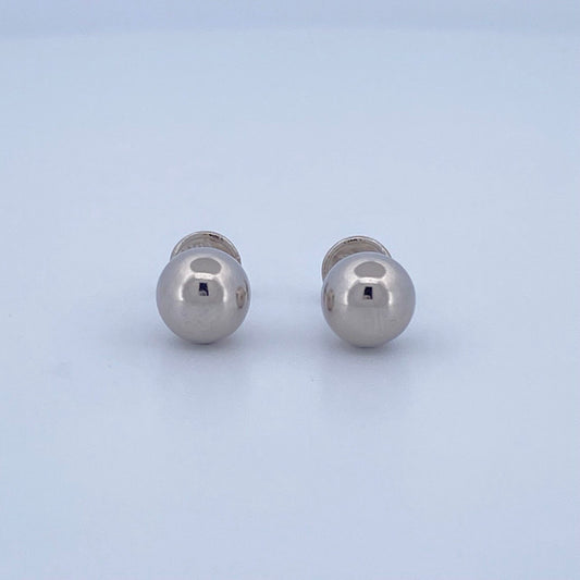 Stud Earrings Bead 0.8gr / 18K Gold &