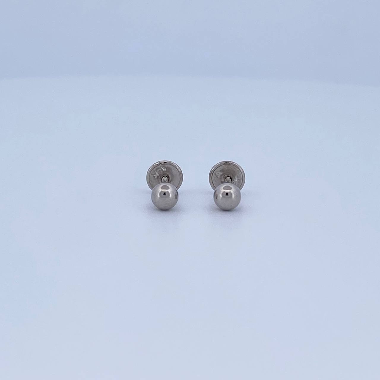 Ball Stud Earrings 0.45gr / 18K Gold &
