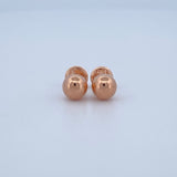 Stud Earrings Bead 0.4gr / 18K Gold &