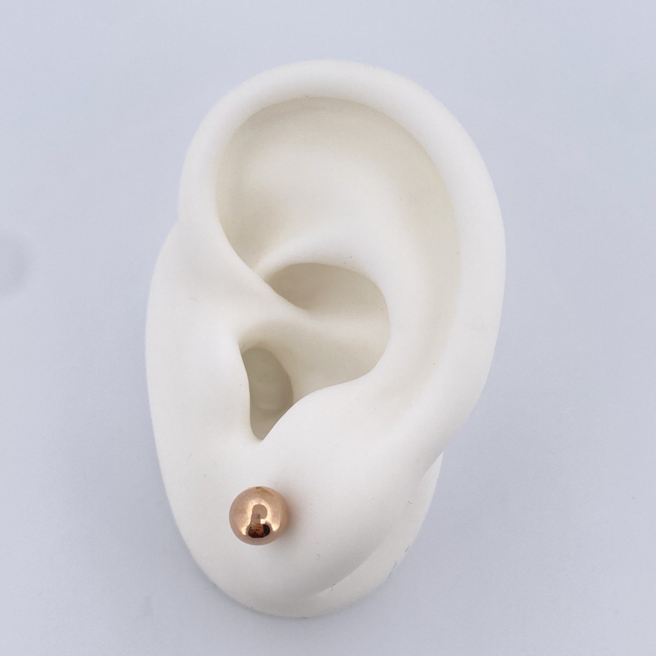 Stud Earrings Bead 0.45gr / 18K Gold &