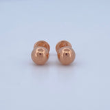 Stud Earrings Bead 0.45gr / 18K Gold &