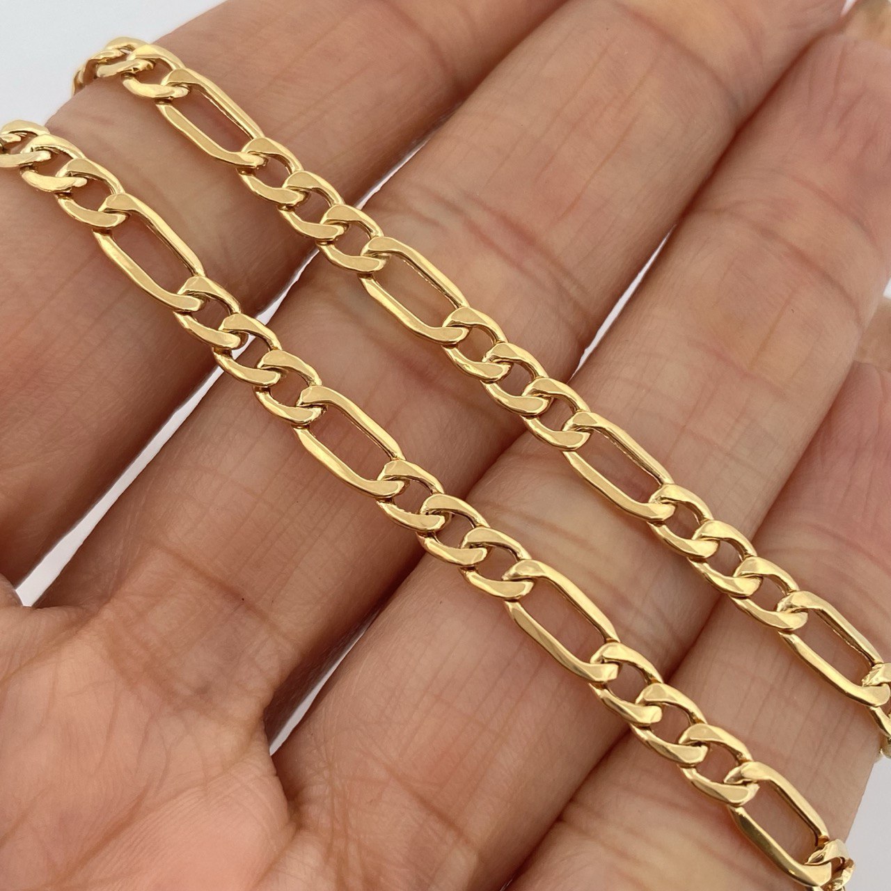 Figaro Chain 8.5gr / 23 3/4 in / 18K Gold +1 +